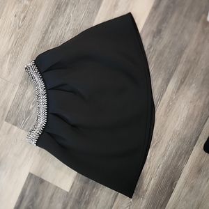 Francesca's Blue Rain sz medium black skirt nwt